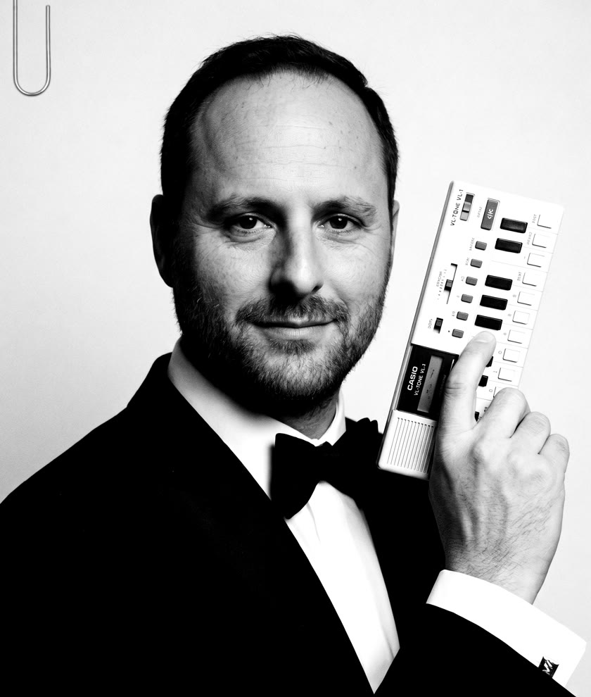 Black-and-white portrait of Charlie Hack